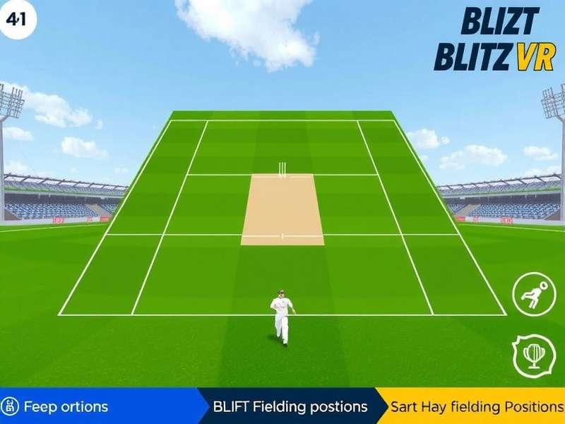 Cricket Fielding Blitz VR fielding positions diagram